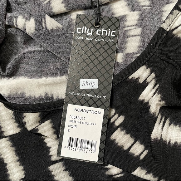 City Chic one Shoulder dress - Picture 4 of 6